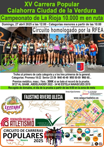 XV Carrera de la Verdura - Camp. La Rioja 10Km